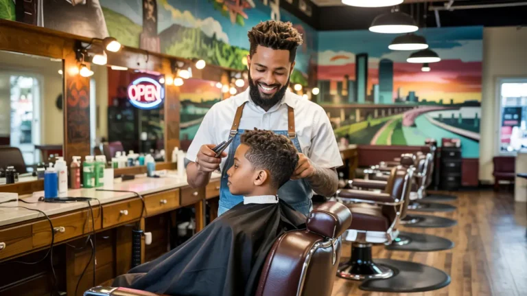 Professional family barber shop in Indianapolis with friendly service
