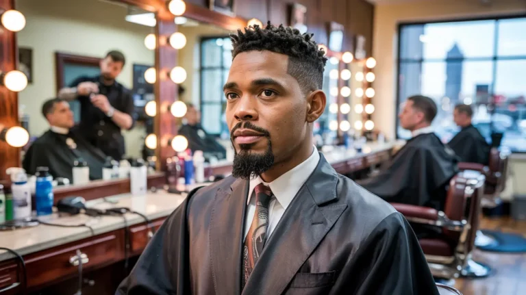 Skilled barber giving a precise haircut in a top-rated Indianapolis barbershop