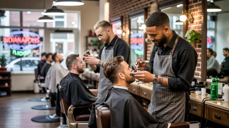 Professional barbershop in Indianapolis offering premium haircuts and shaves