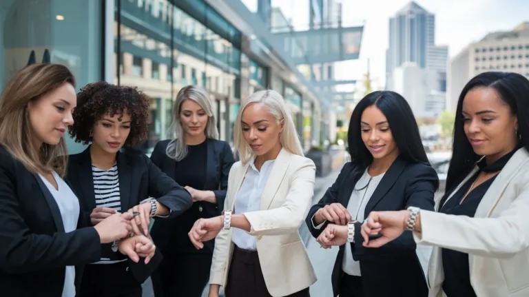 Professional women utilizing quick lunch break hair services in Indianapolis West side