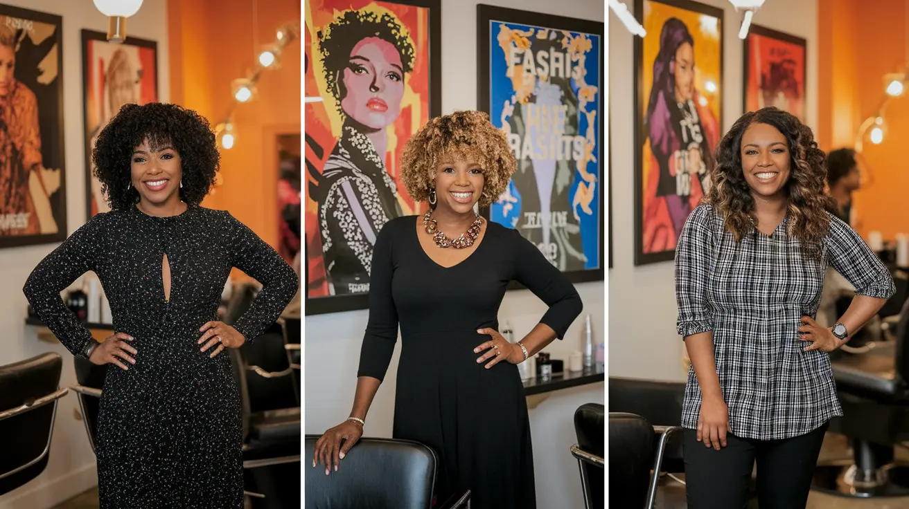 Professional hair styling at Indianapolis fashion event