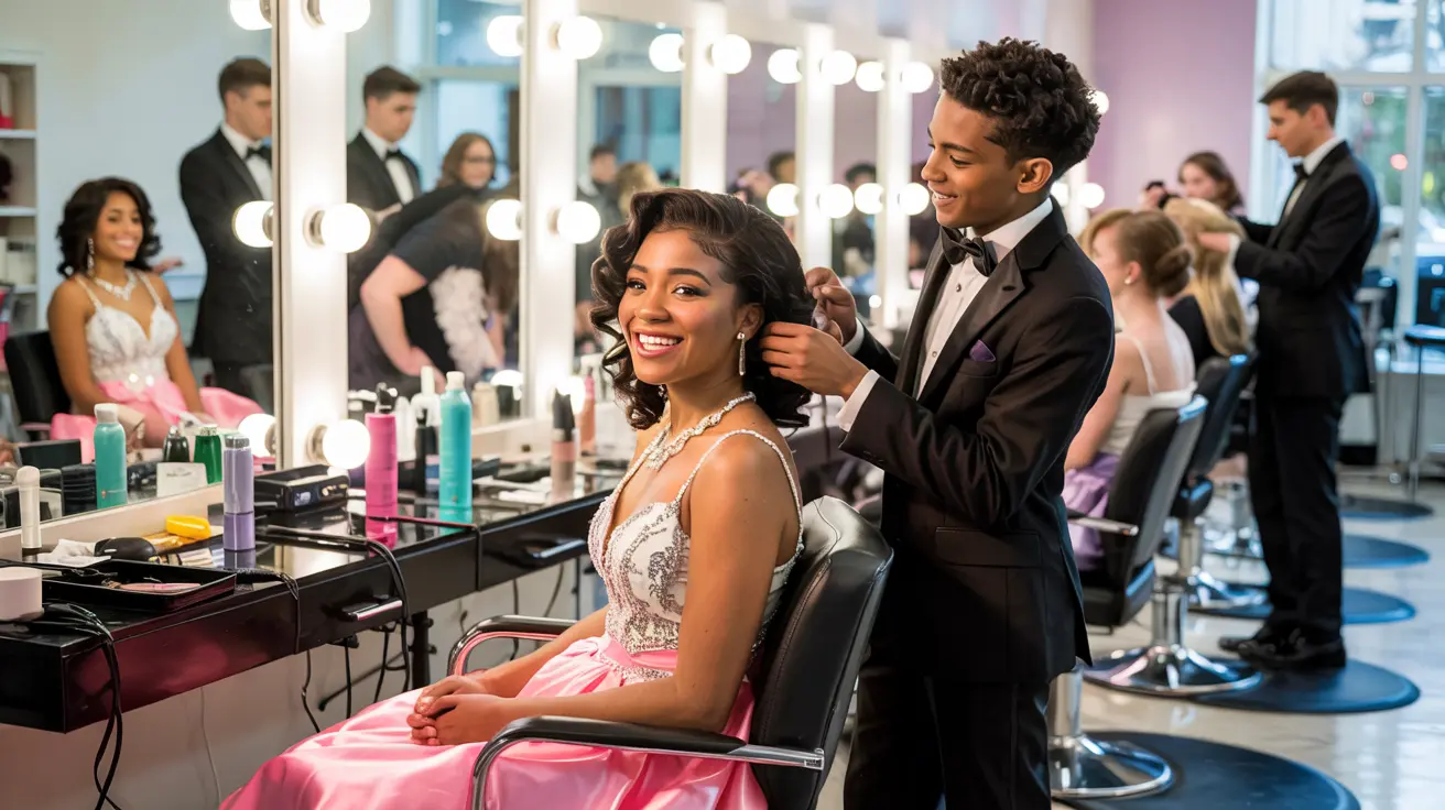 Professional prom beauty services at Indianapolis salon